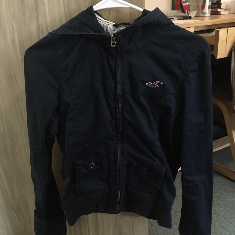 Navy blue Hollister coat